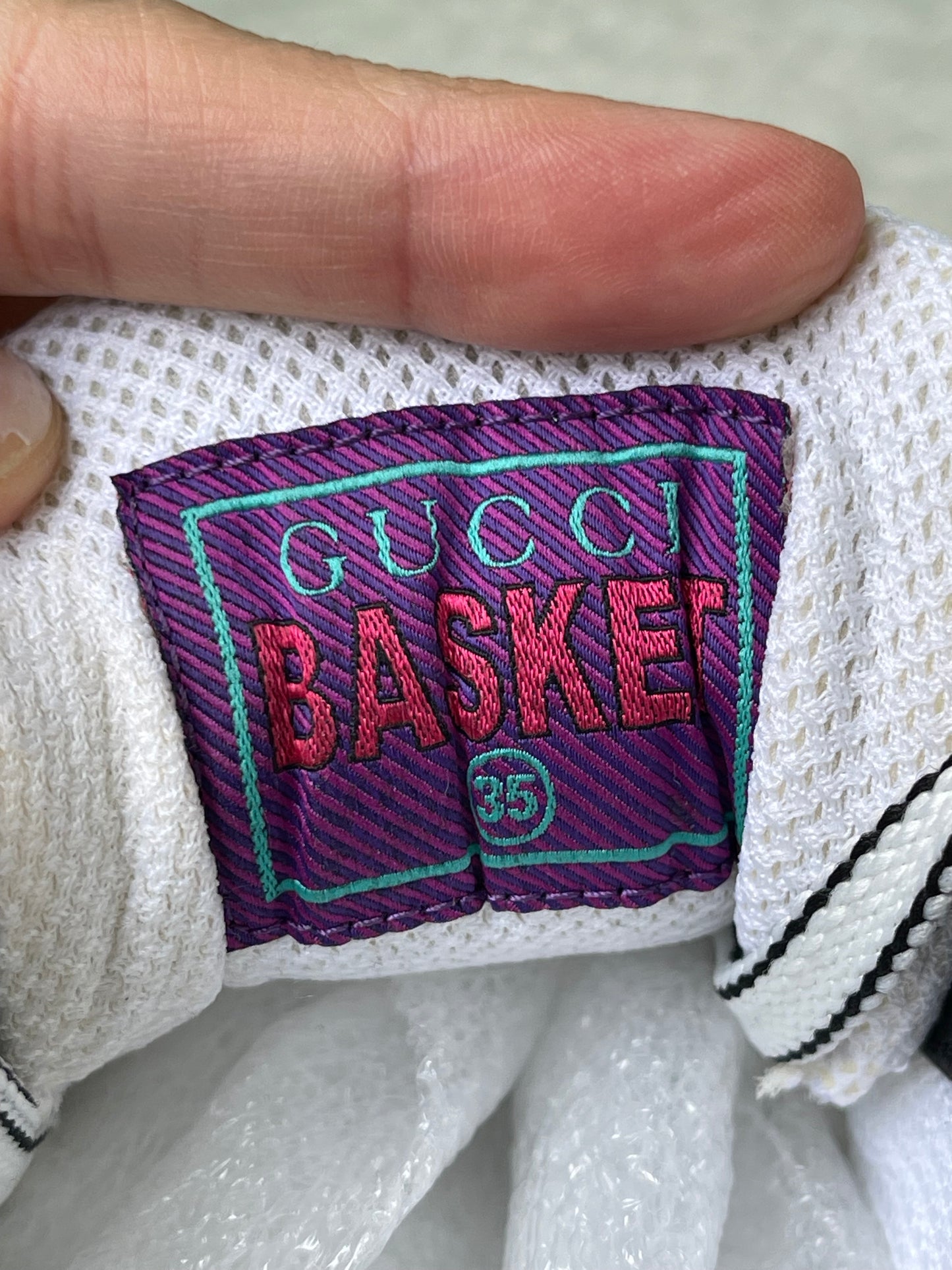 Tênis Gucci Basket Low Top
