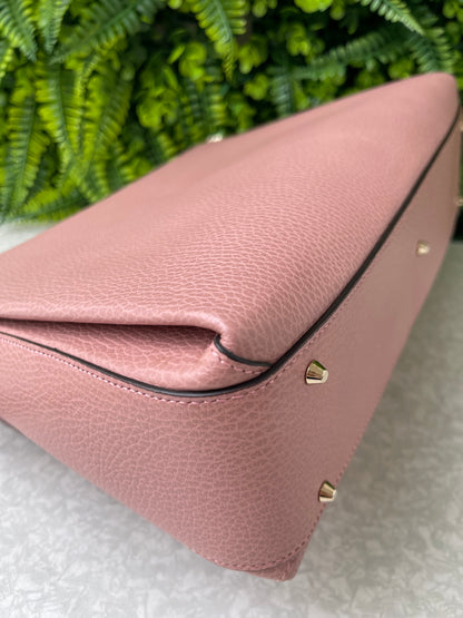 Gucci Interlocking G em Couro Rosa