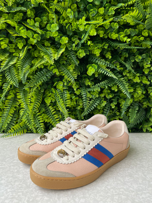 Tênis Casual Gucci G74 Rosa