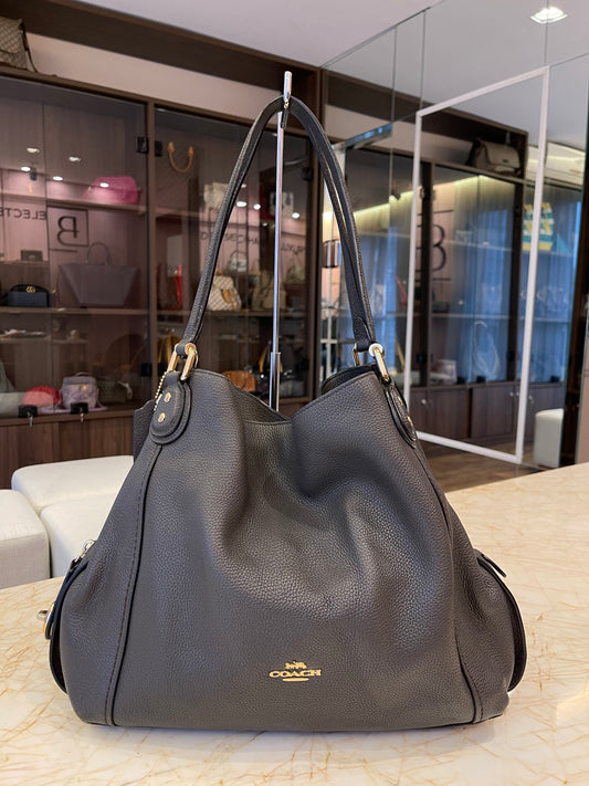 Coach Edie 31 Shoulder Bag Marrom