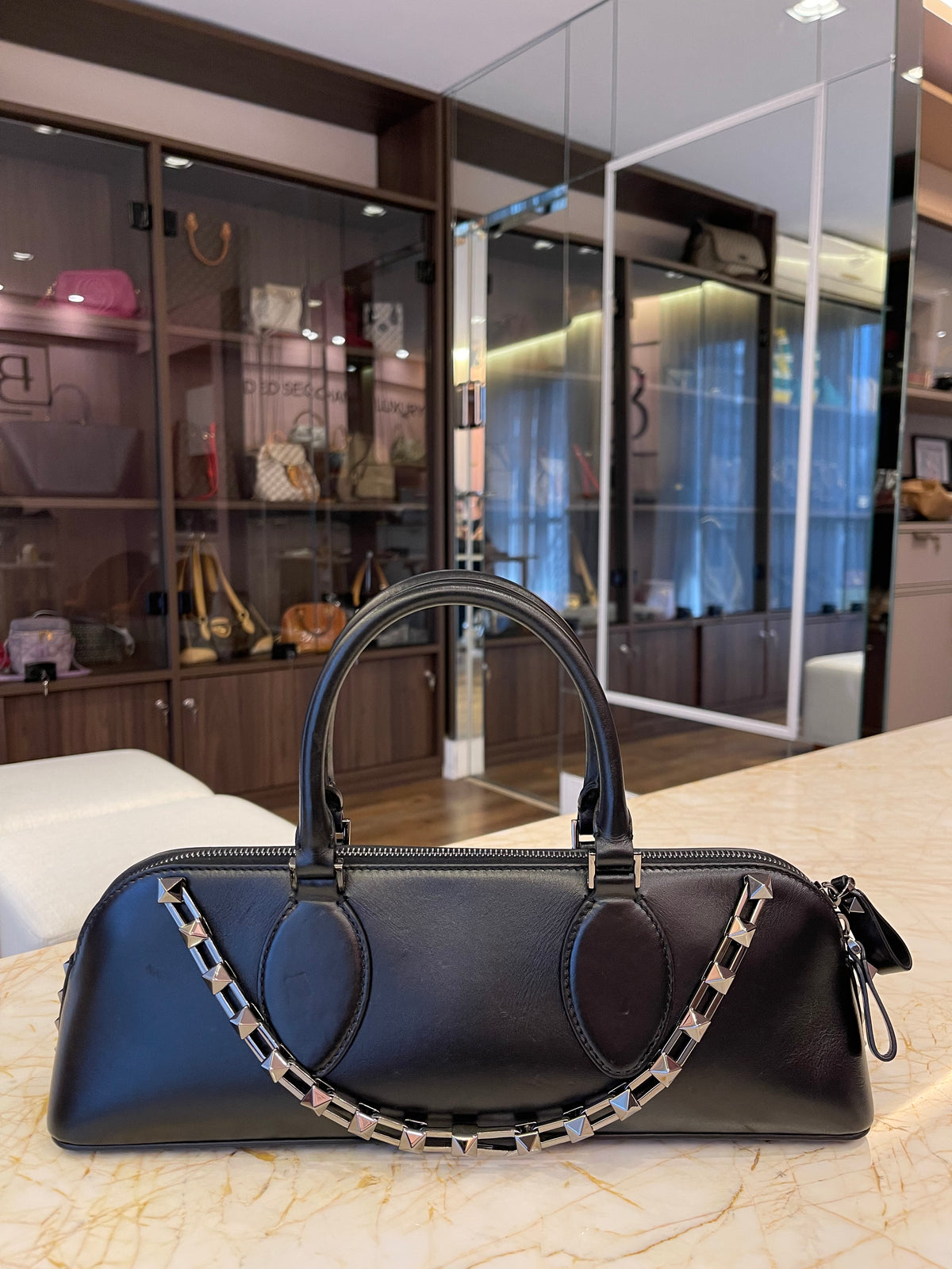 Valentino Garavani Rockstud East-West Handbag