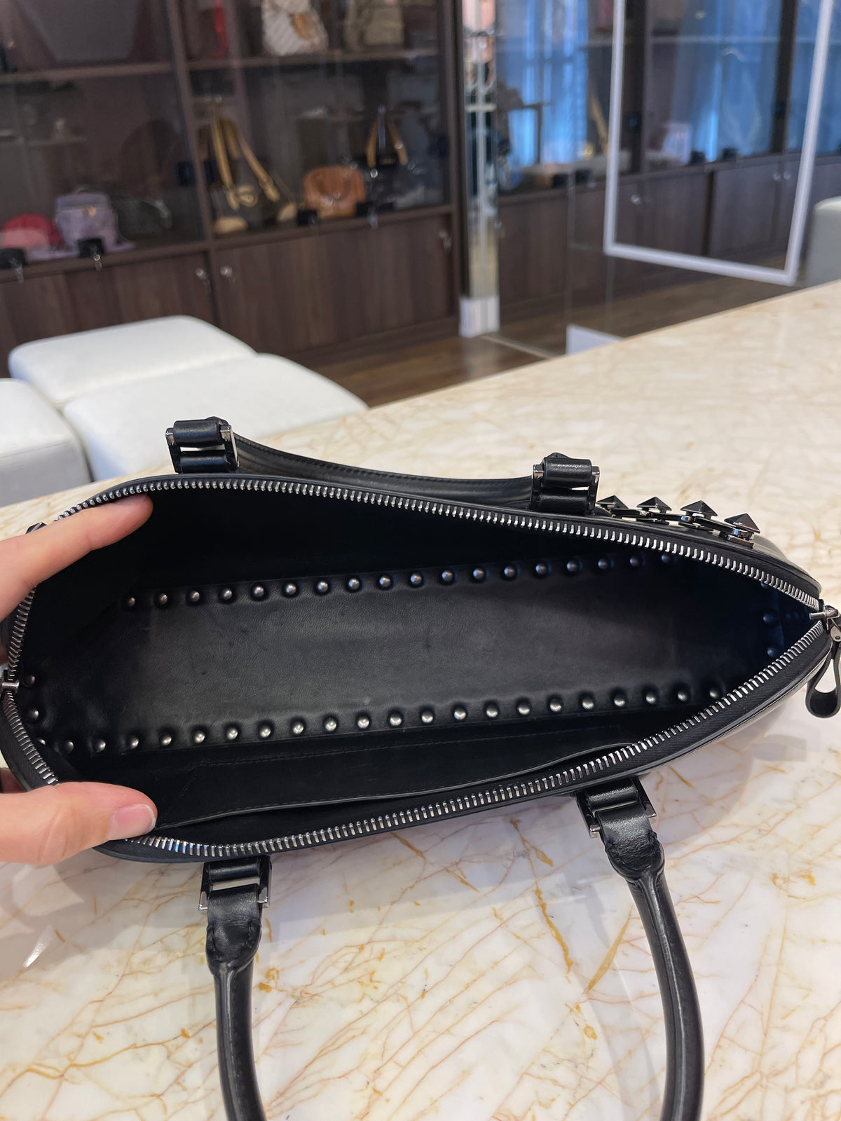 Valentino Garavani Rockstud East-West Handbag