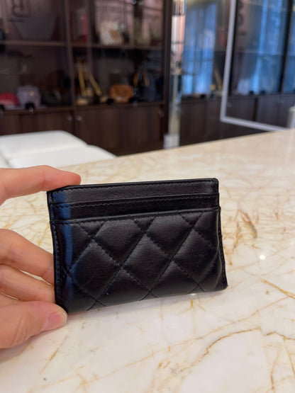 Porta Cartão Chanel Quilted Lambskin