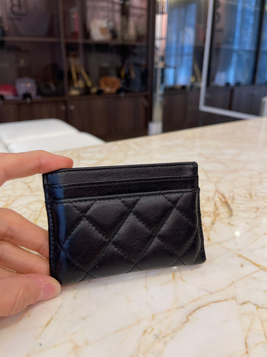 Porta Cartão Chanel Quilted Lambskin