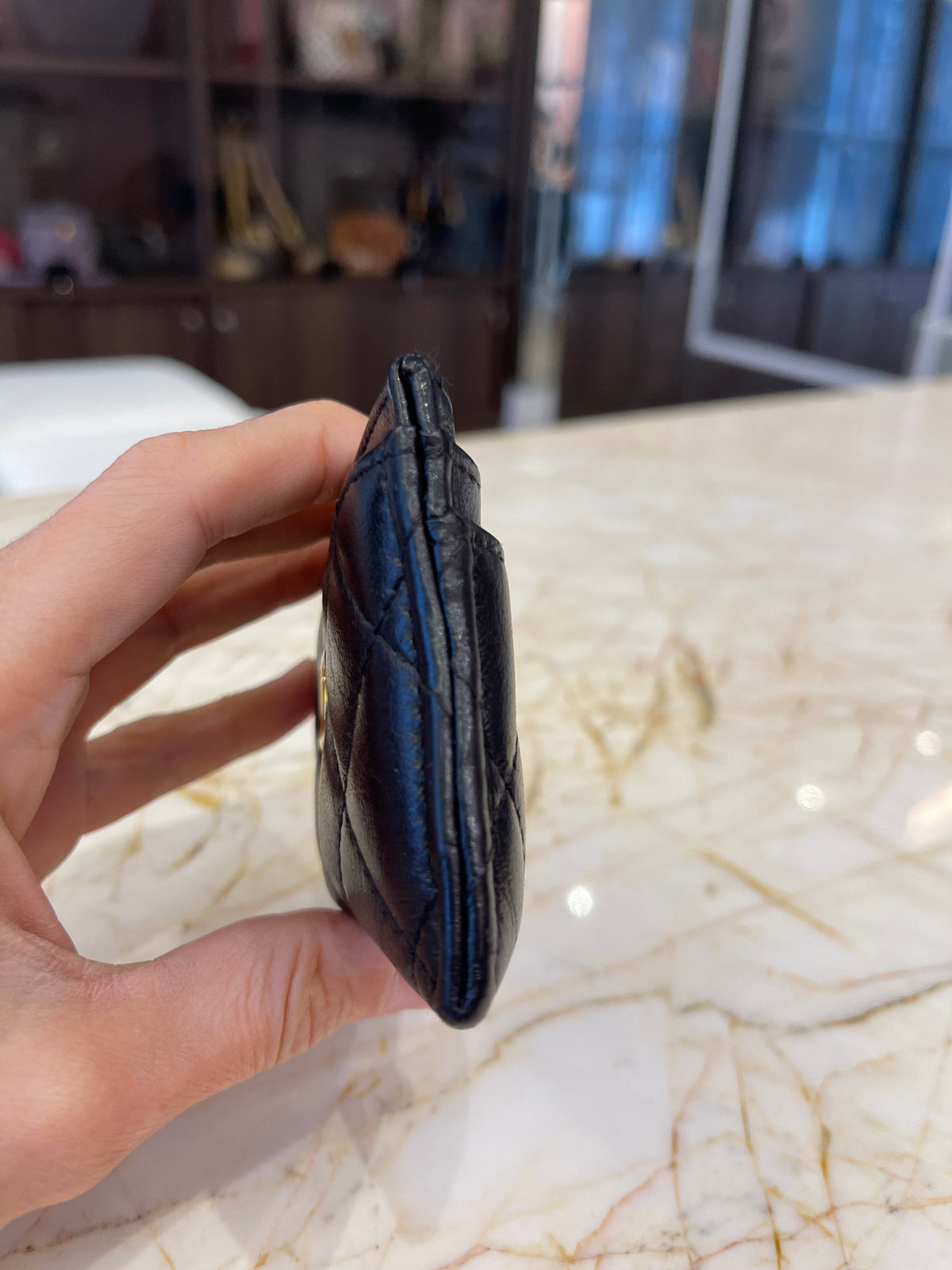 Porta Cartão Chanel Quilted Lambskin