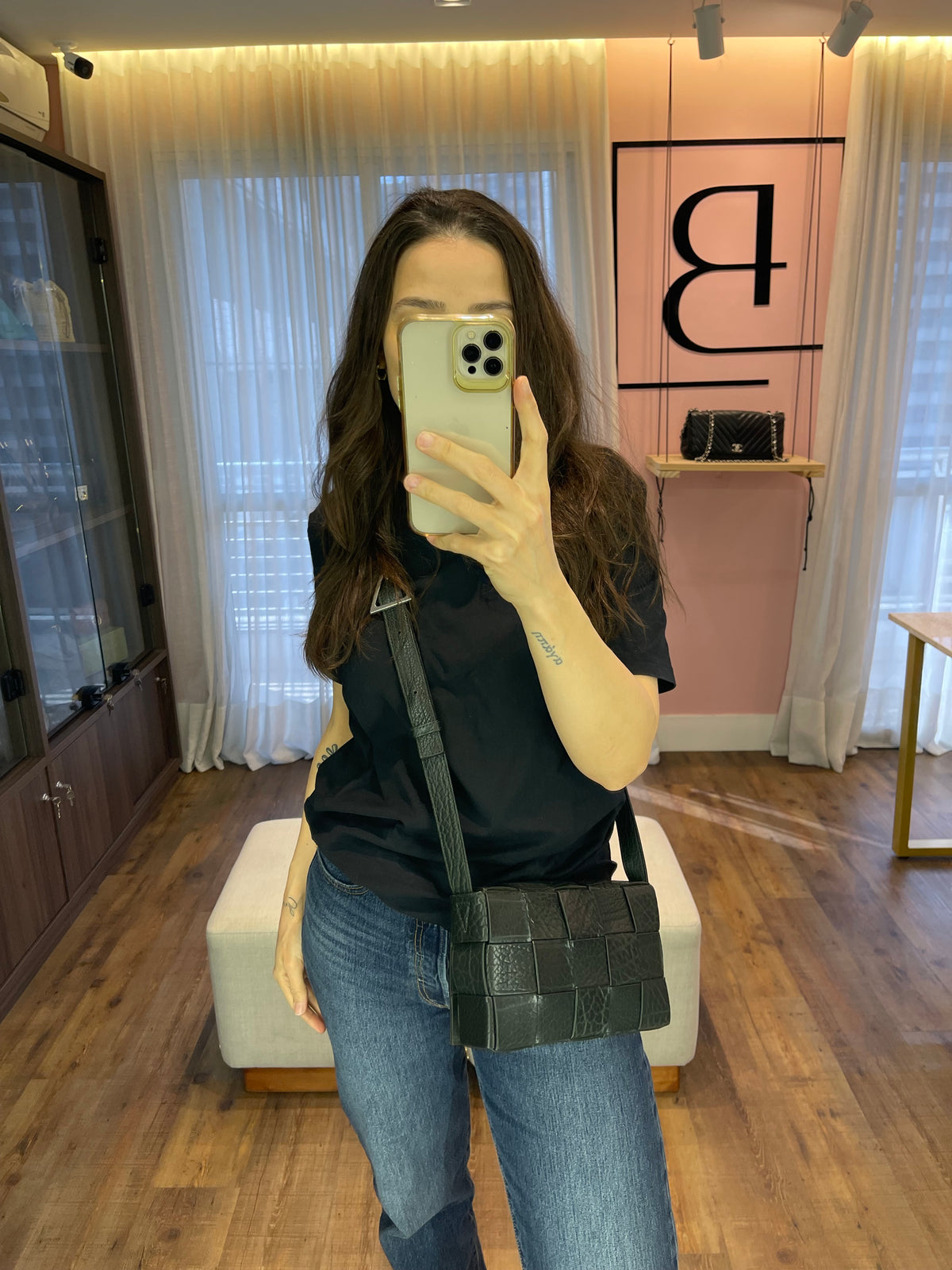 Bottega Veneta Cassette em Couro Texturizado