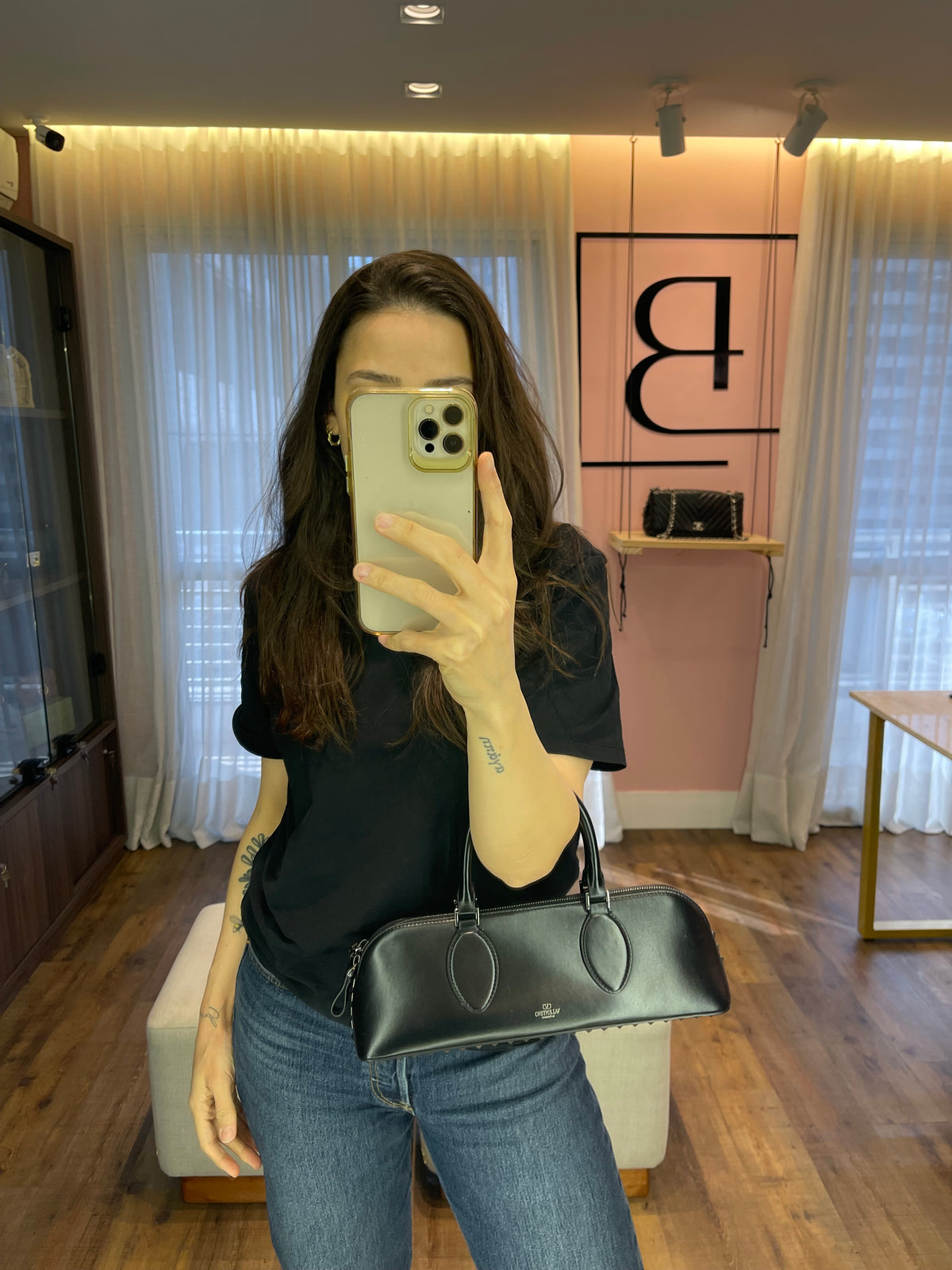 Valentino Garavani Rockstud East-West Handbag