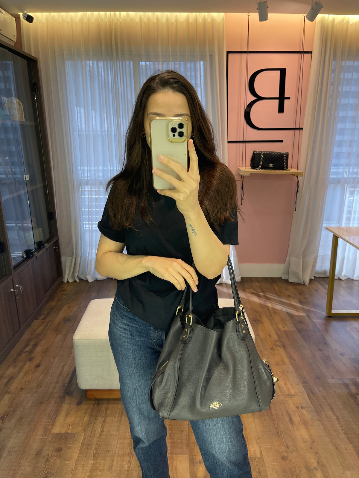 Coach Edie 31 Shoulder Bag Marrom