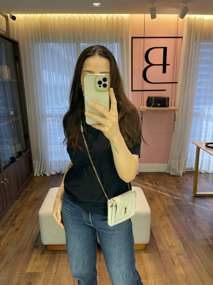 Saint Laurent Mini Nolita Off White
