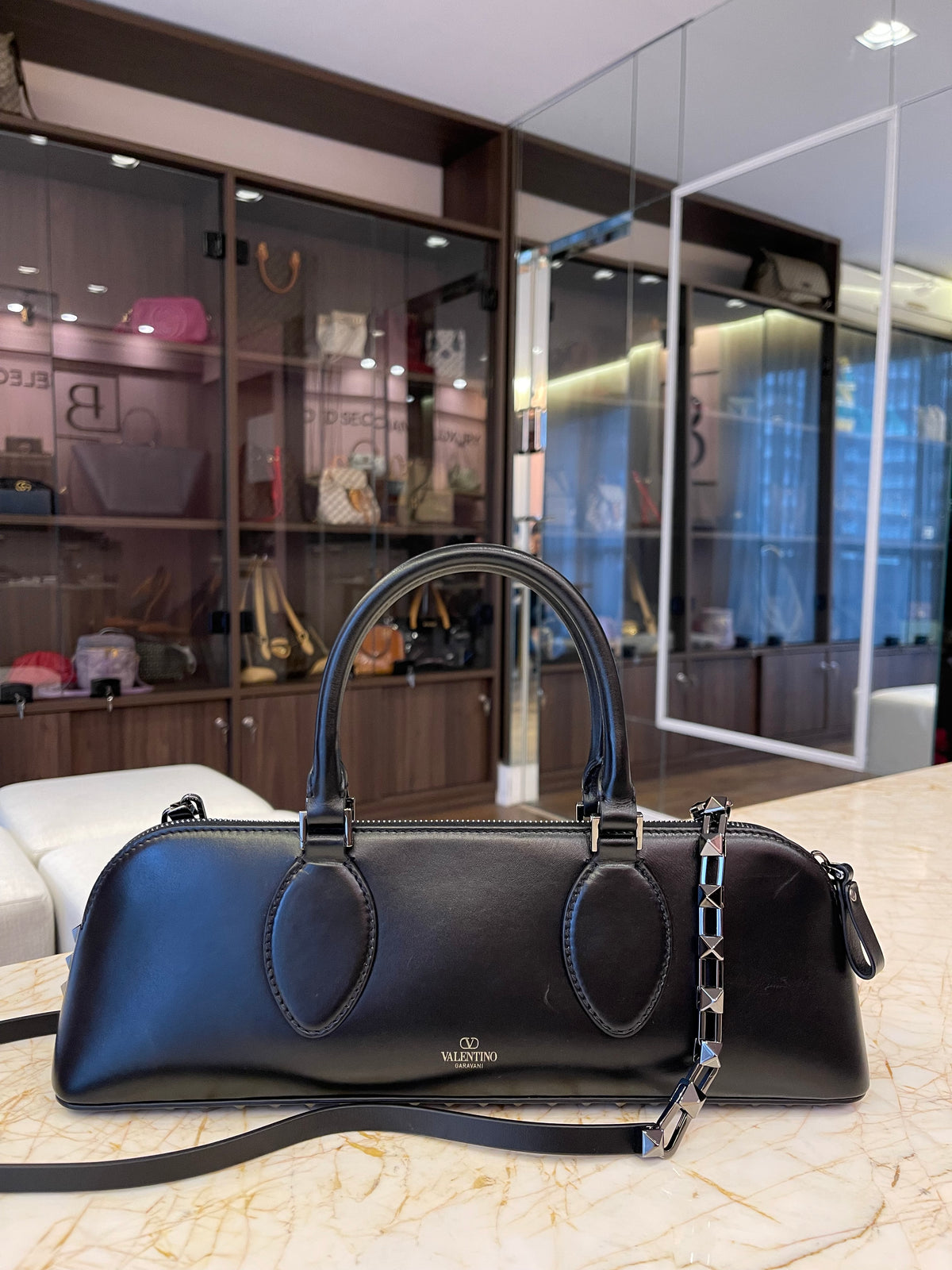 Valentino Garavani Rockstud East-West Handbag