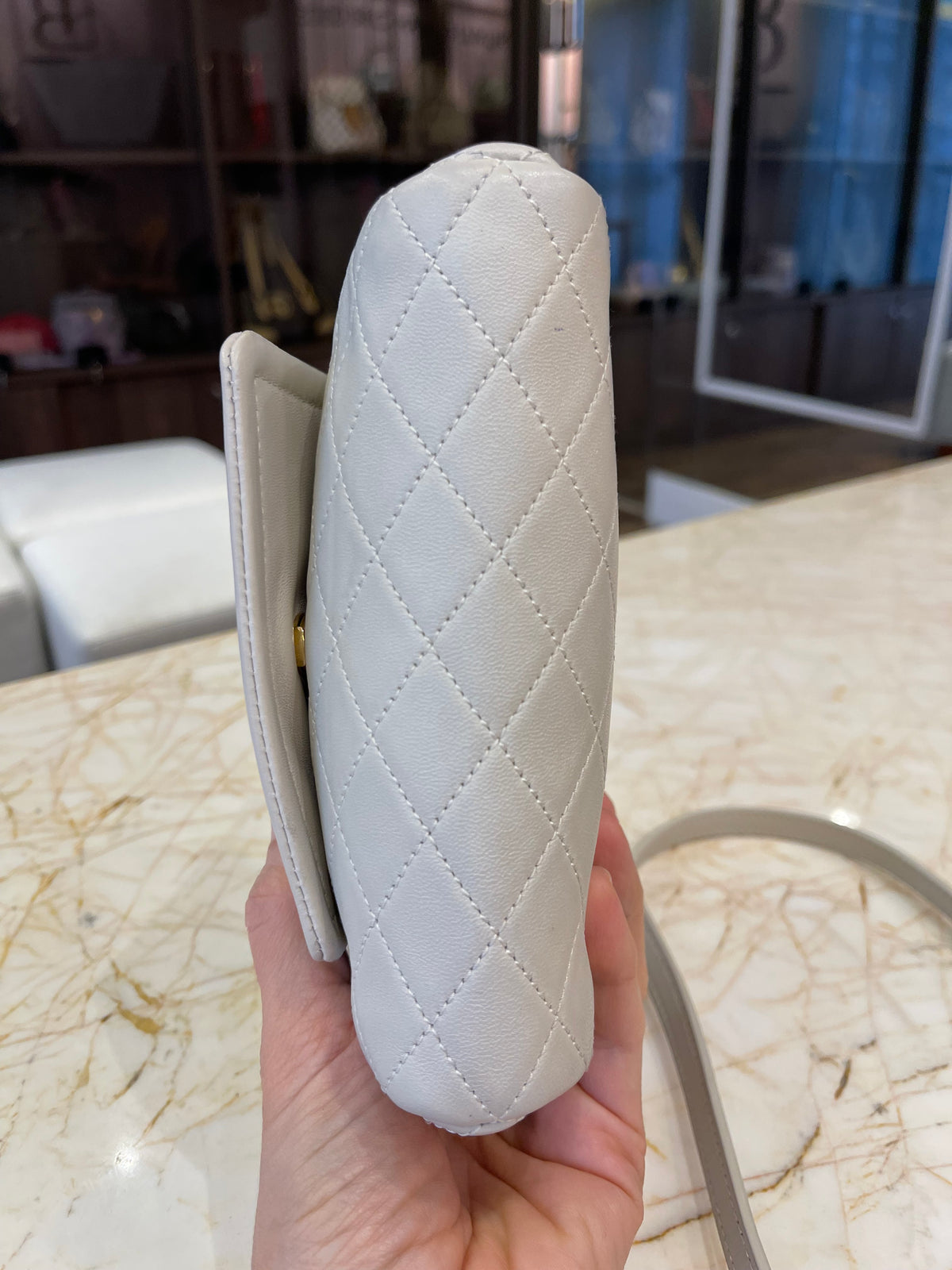 Saint Laurent Mini Nolita Off White
