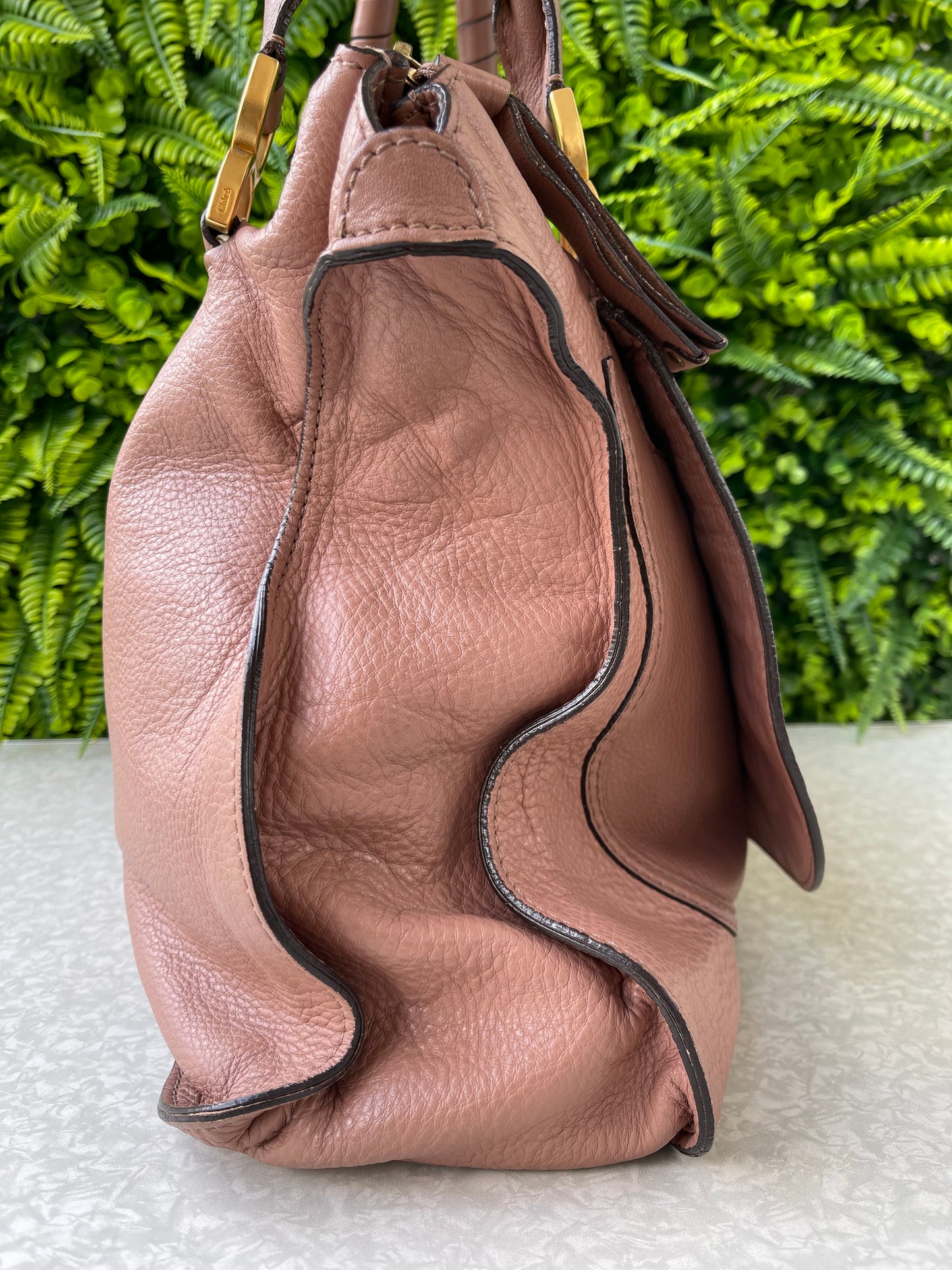 Chloé Leather Marcie Rosa