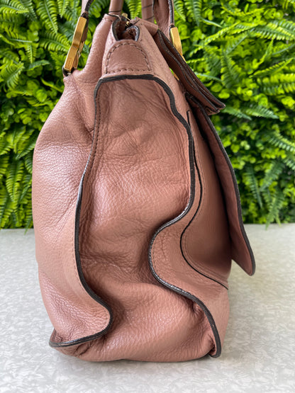 Chloé Leather Marcie Rosa