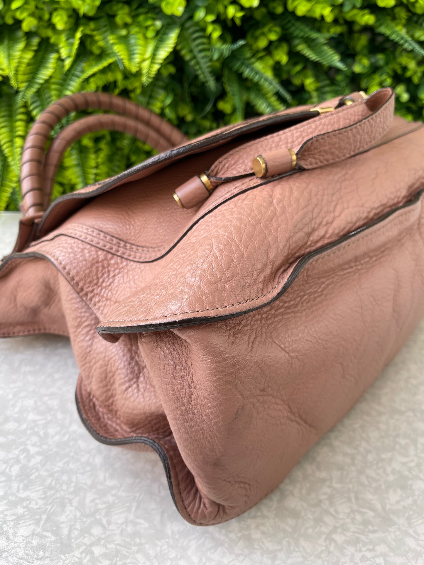 Chloé Leather Marcie Rosa