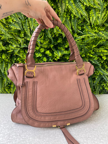 Chloé Leather Marcie Rosa