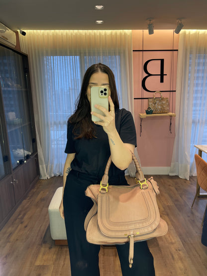 Chloé Leather Marcie Rosa
