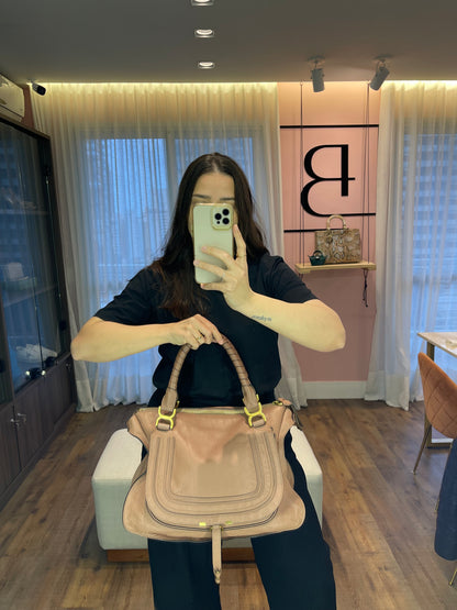 Chloé Leather Marcie Rosa