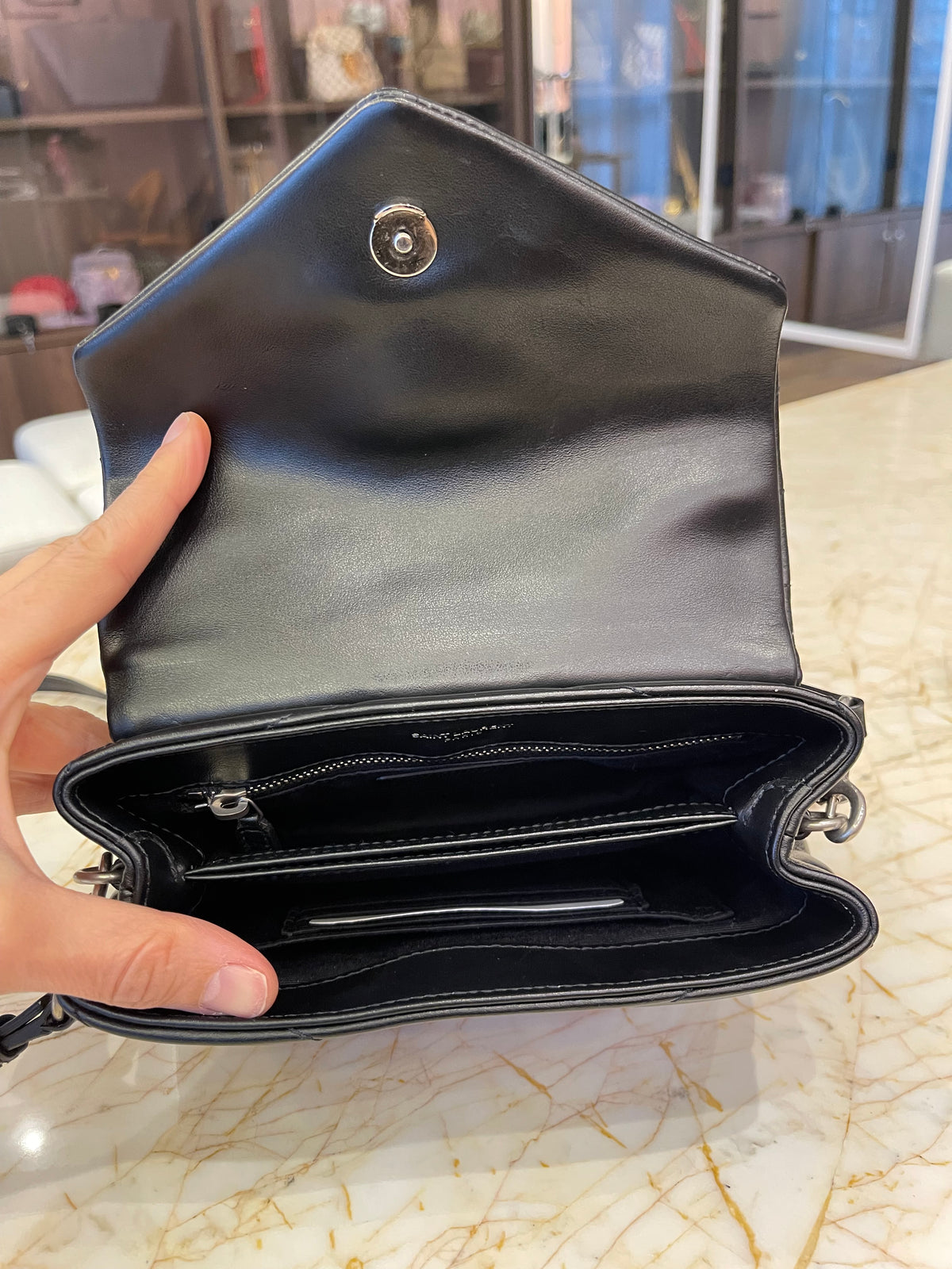 Saint Laurent Loulou Toy Preta