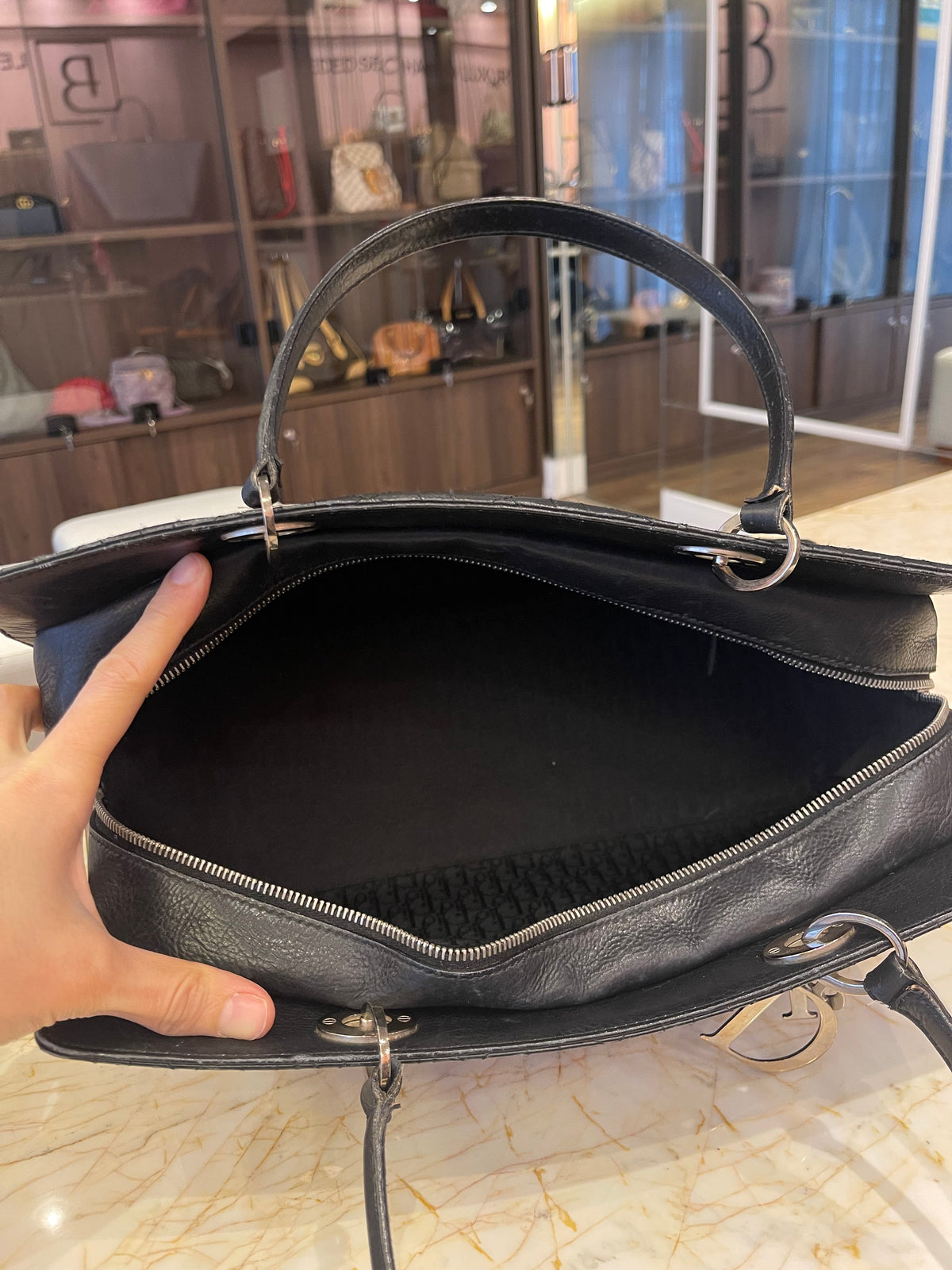 Christian Dior Cannage East West Lady Dior
