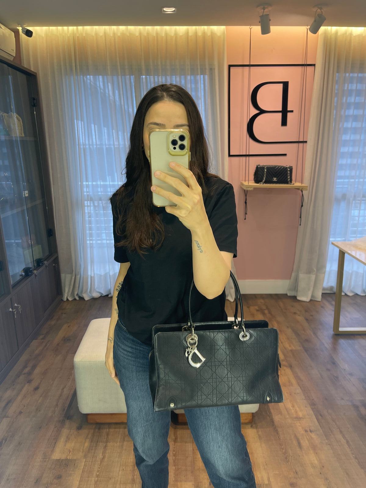 Christian Dior Cannage East West Lady Dior