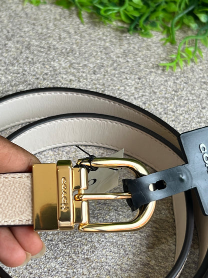 Cinto Coach Monograma Off White