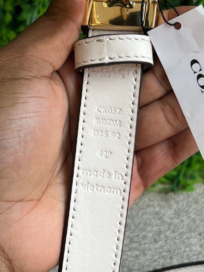 Cinto Coach Monograma Off White