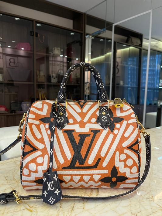 Louis Vuitton Giant Crafty Speedy Bandouliere 25