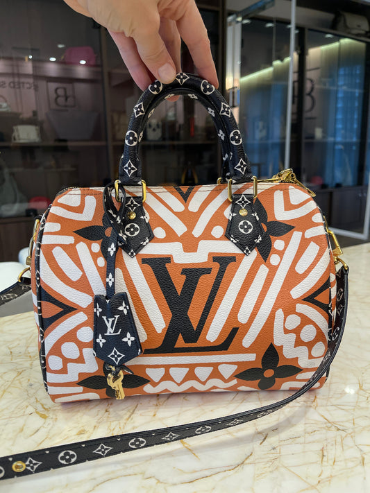 Louis Vuitton Giant Crafty Speedy Bandouliere 25