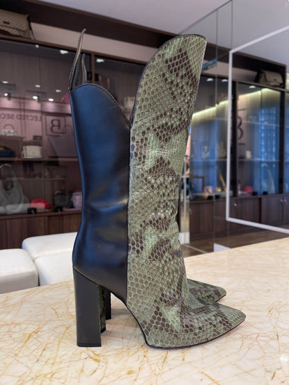 Bota Louis Vuitton Poker Face Python