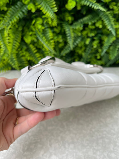 Gucci Horsebit Chain Leather Small Branca