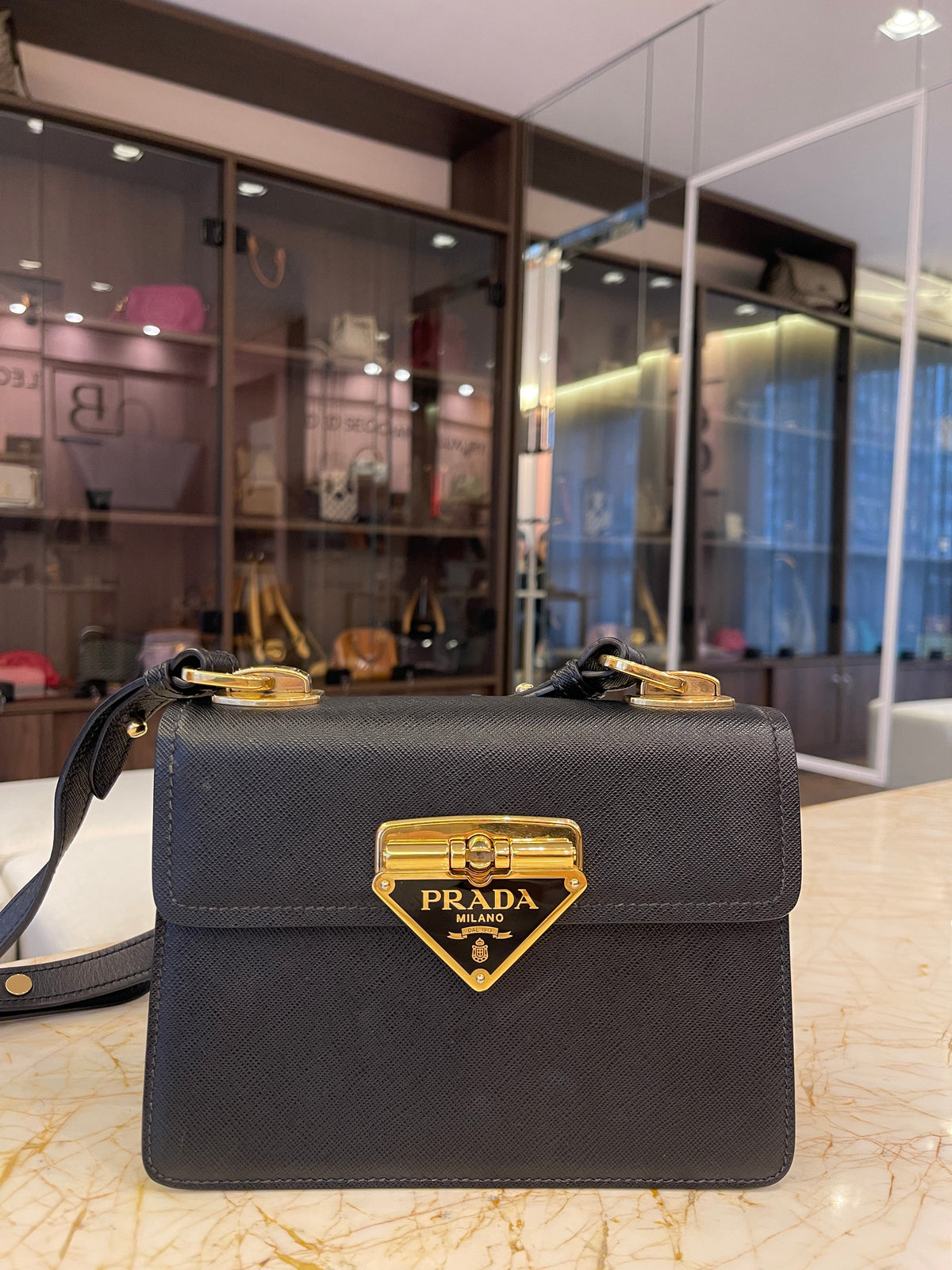 Prada Saffiano Symbole Flap