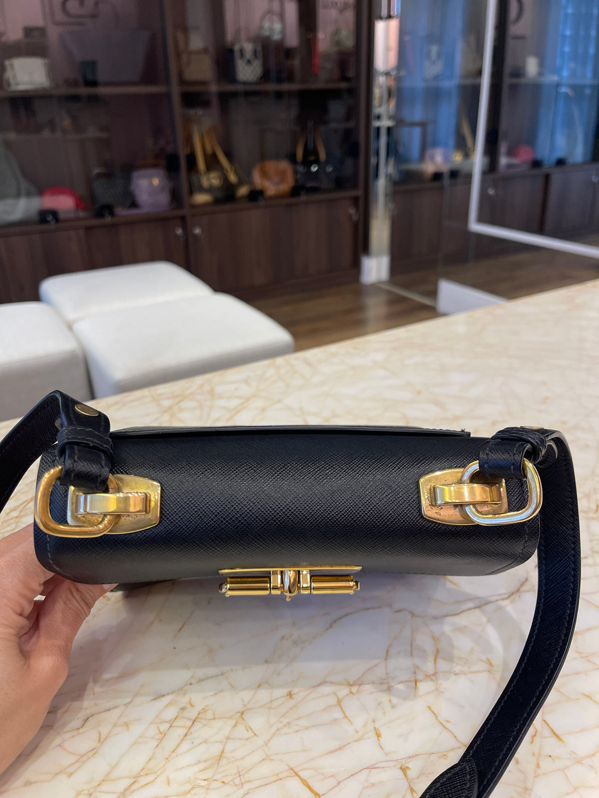 Prada Saffiano Symbole Flap