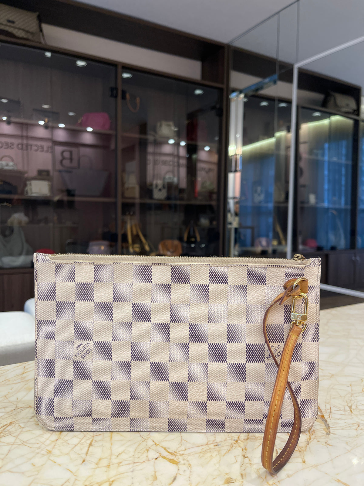 Pochette Louis Vuitton Damier Azur