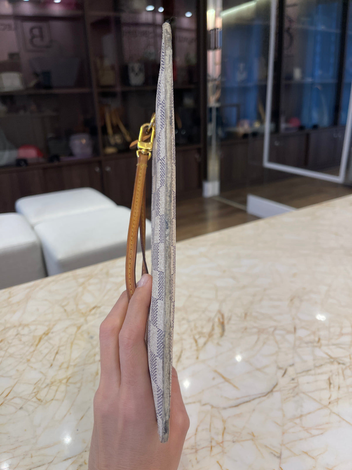 Pochette Louis Vuitton Damier Azur