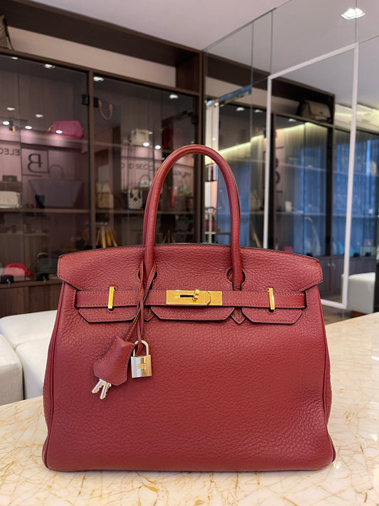 Hermes Birkin 30 Togo Rouge