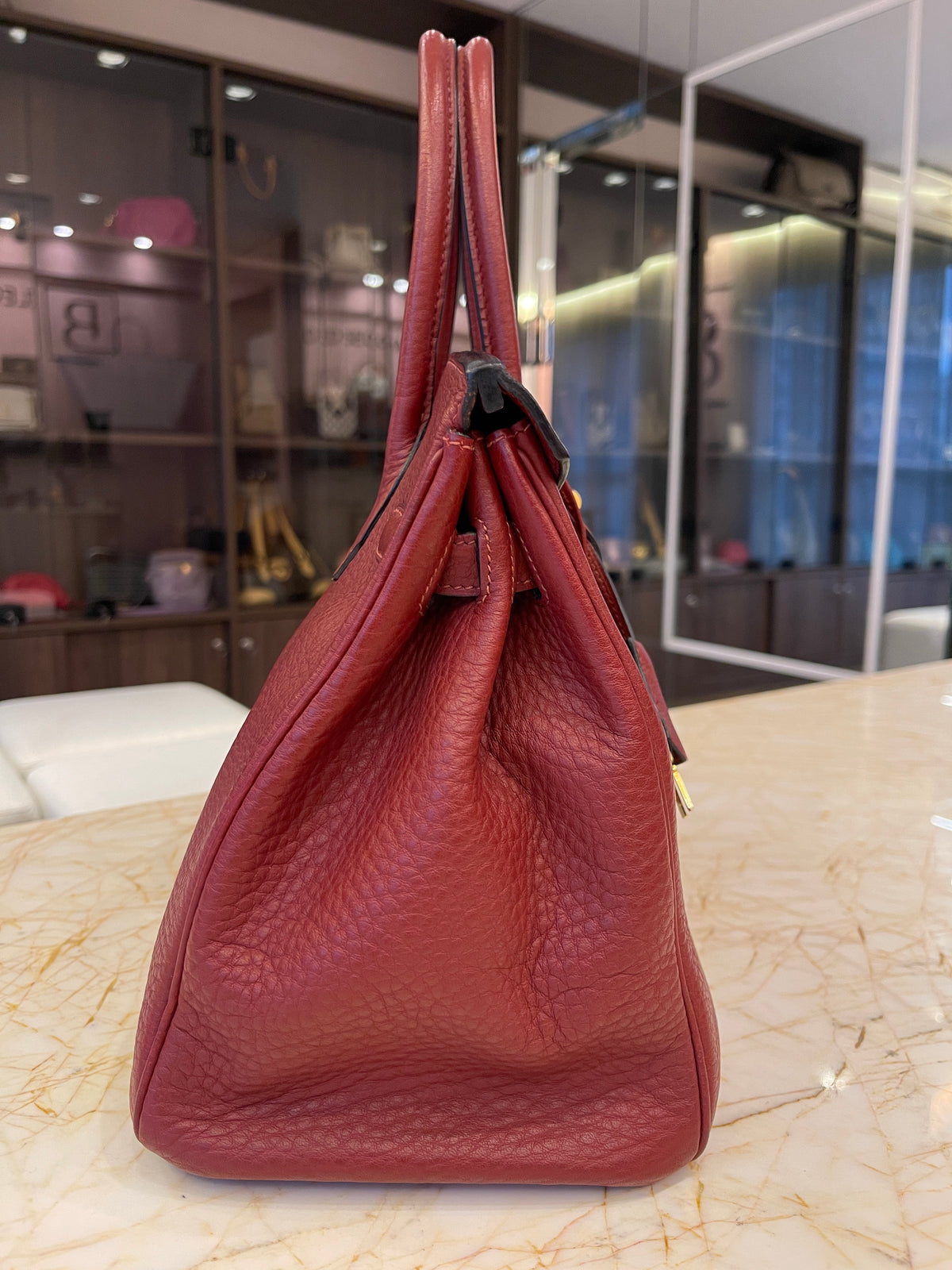 Hermes Birkin 30 Togo Rouge