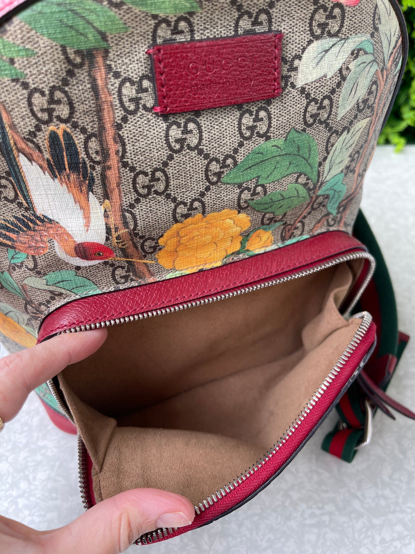 Mochila Gucci GG Supreme Tian