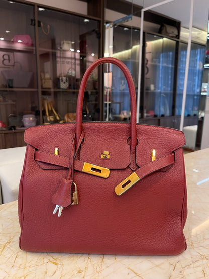 Hermes Birkin 30 Togo Rouge