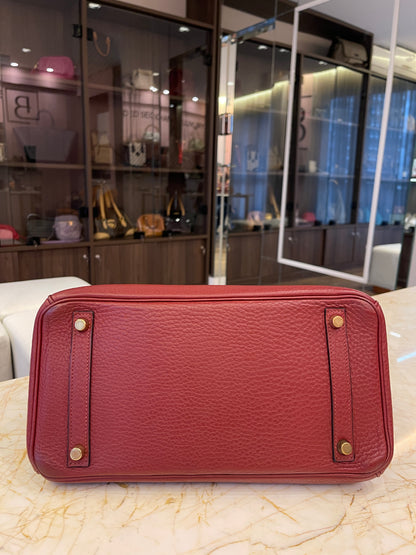 Hermes Birkin 30 Togo Rouge