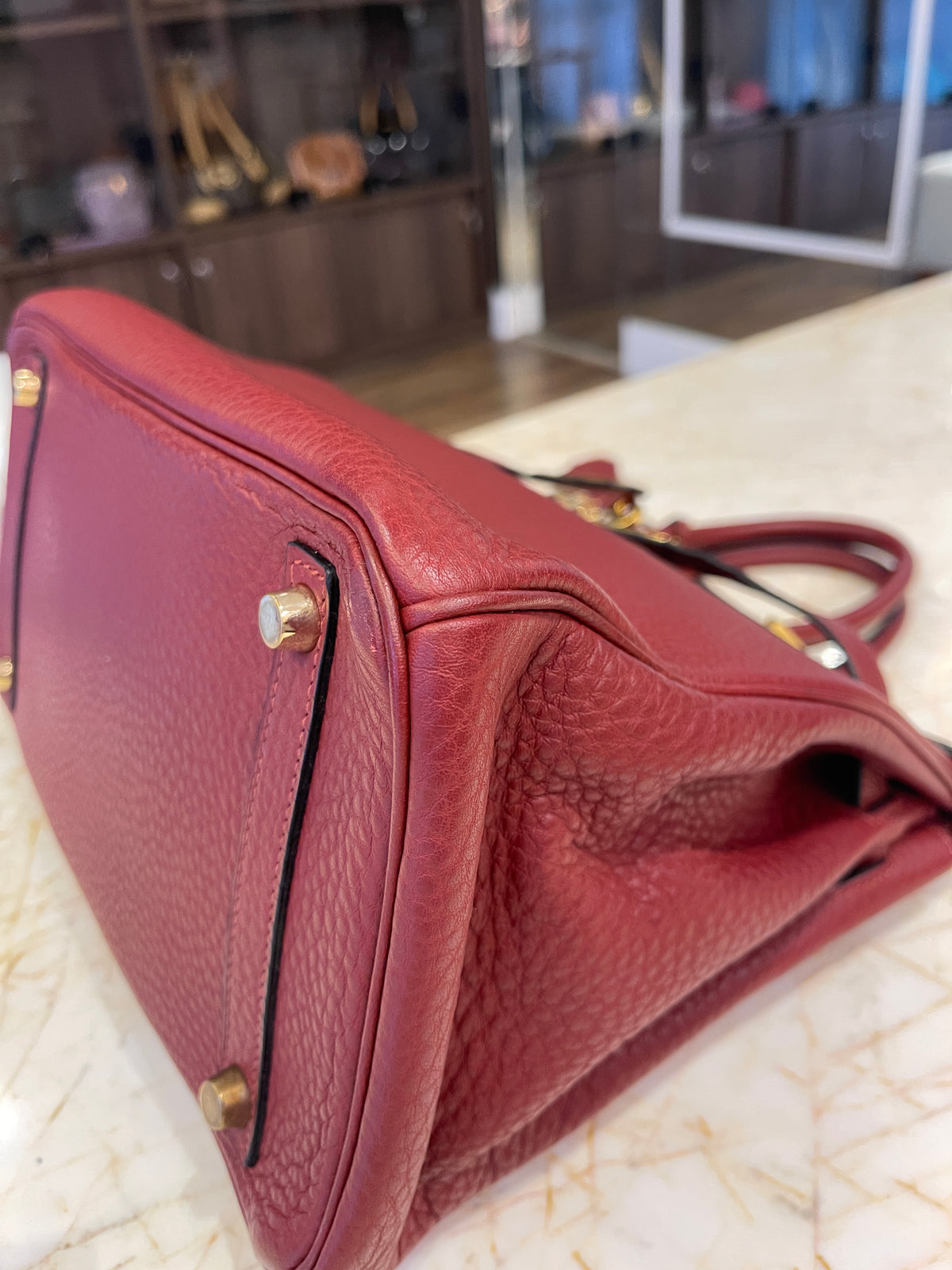 Hermes Birkin 30 Togo Rouge