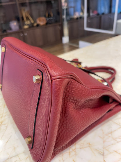 Hermes Birkin 30 Togo Rouge