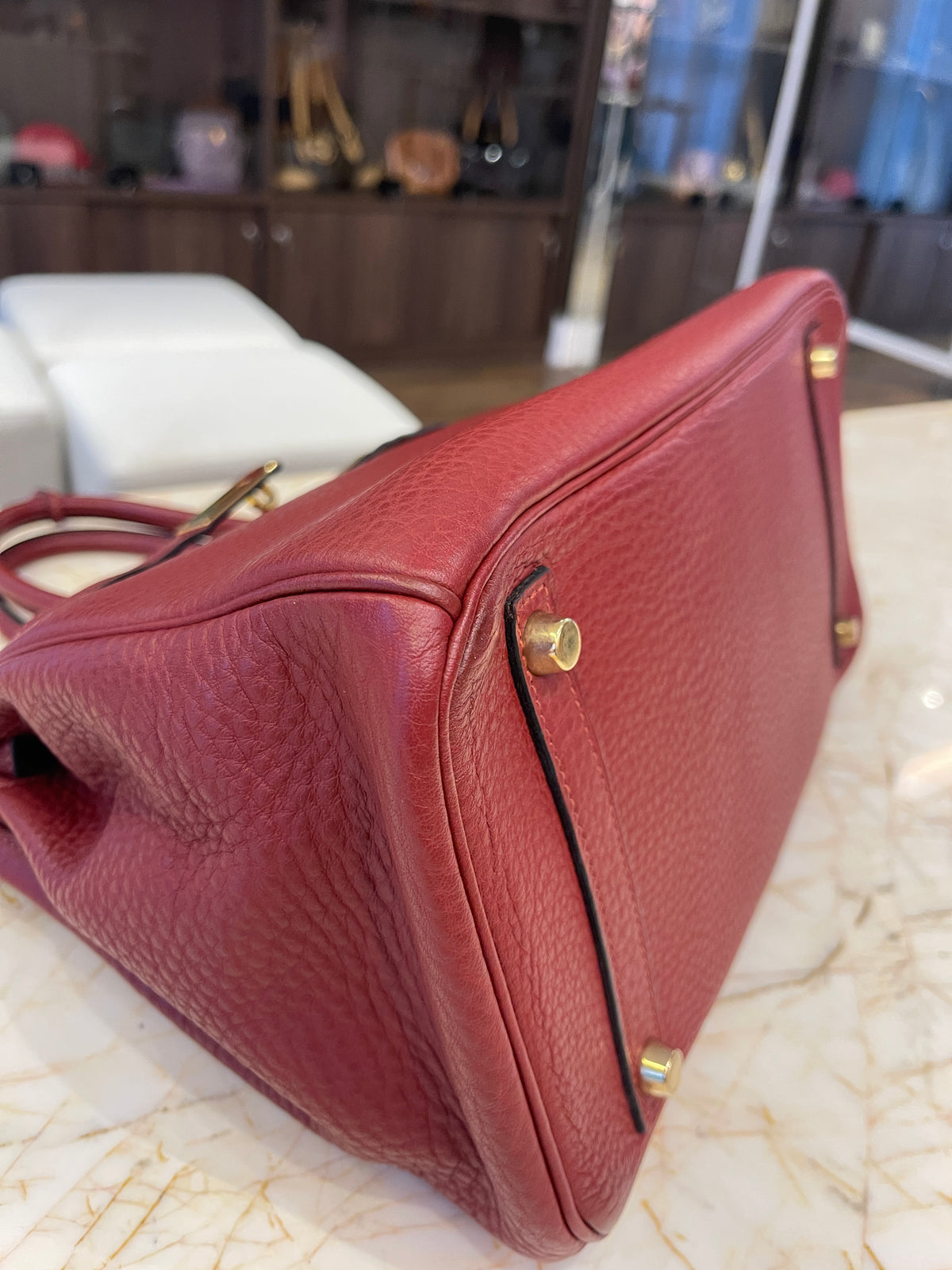 Hermes Birkin 30 Togo Rouge