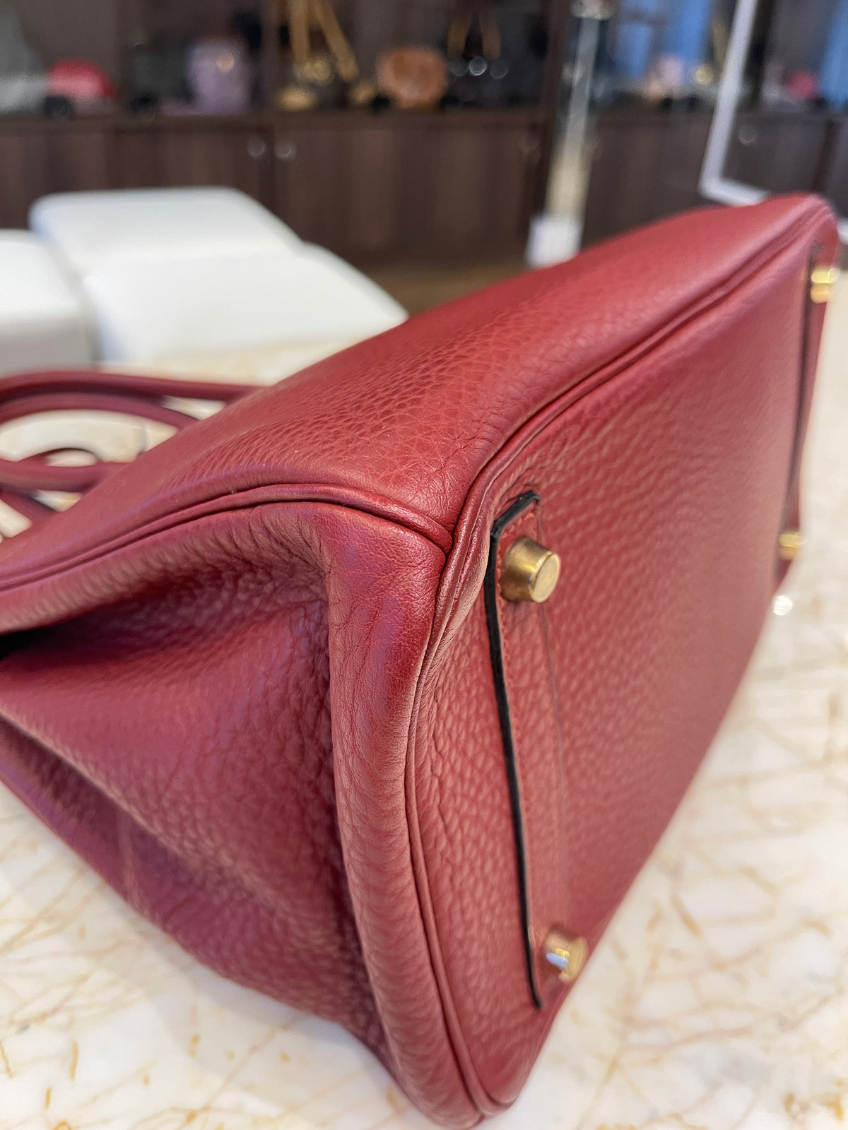 Hermes Birkin 30 Togo Rouge