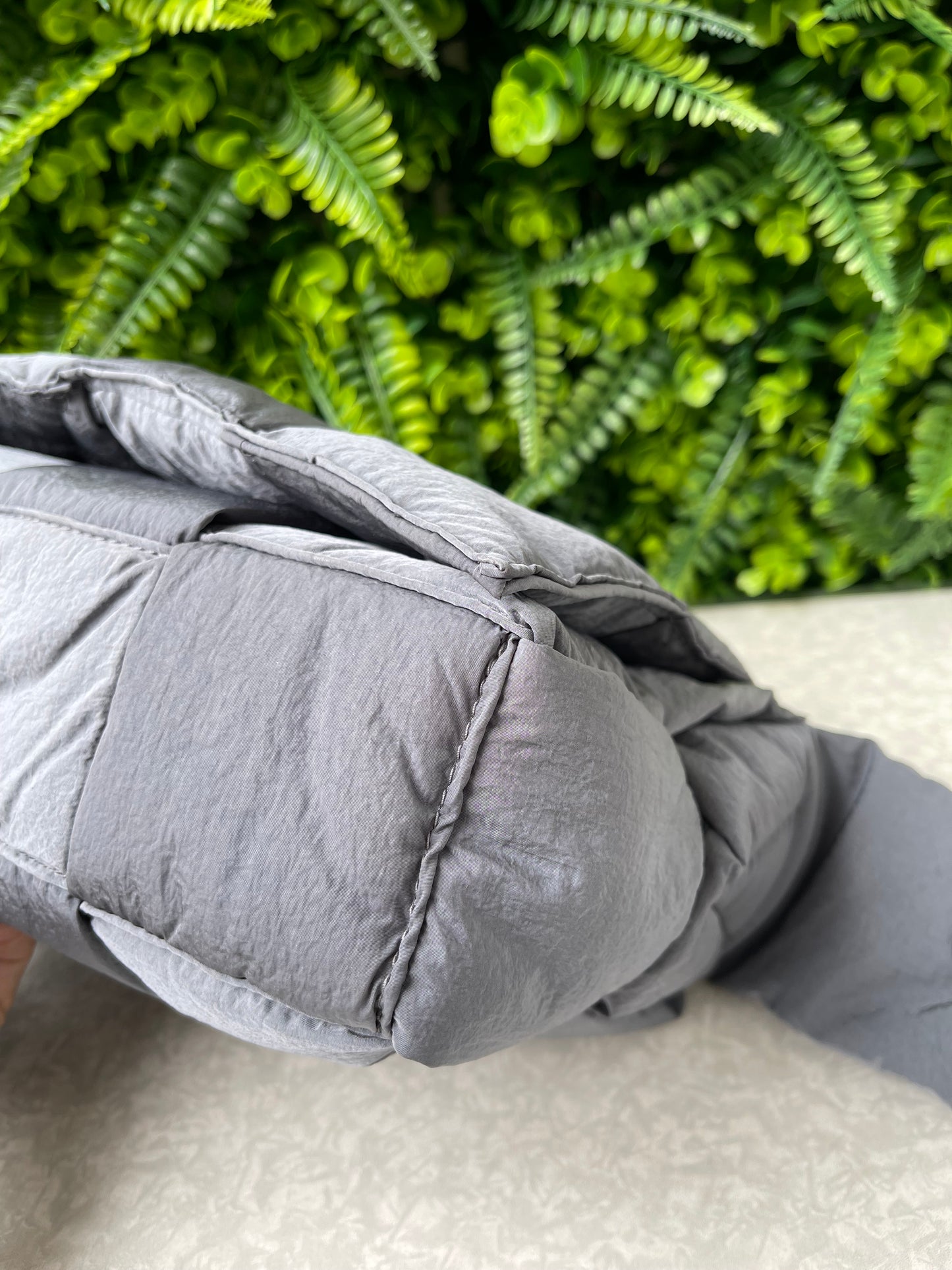 Bottega Veneta Padded Tech Cassette Cinza