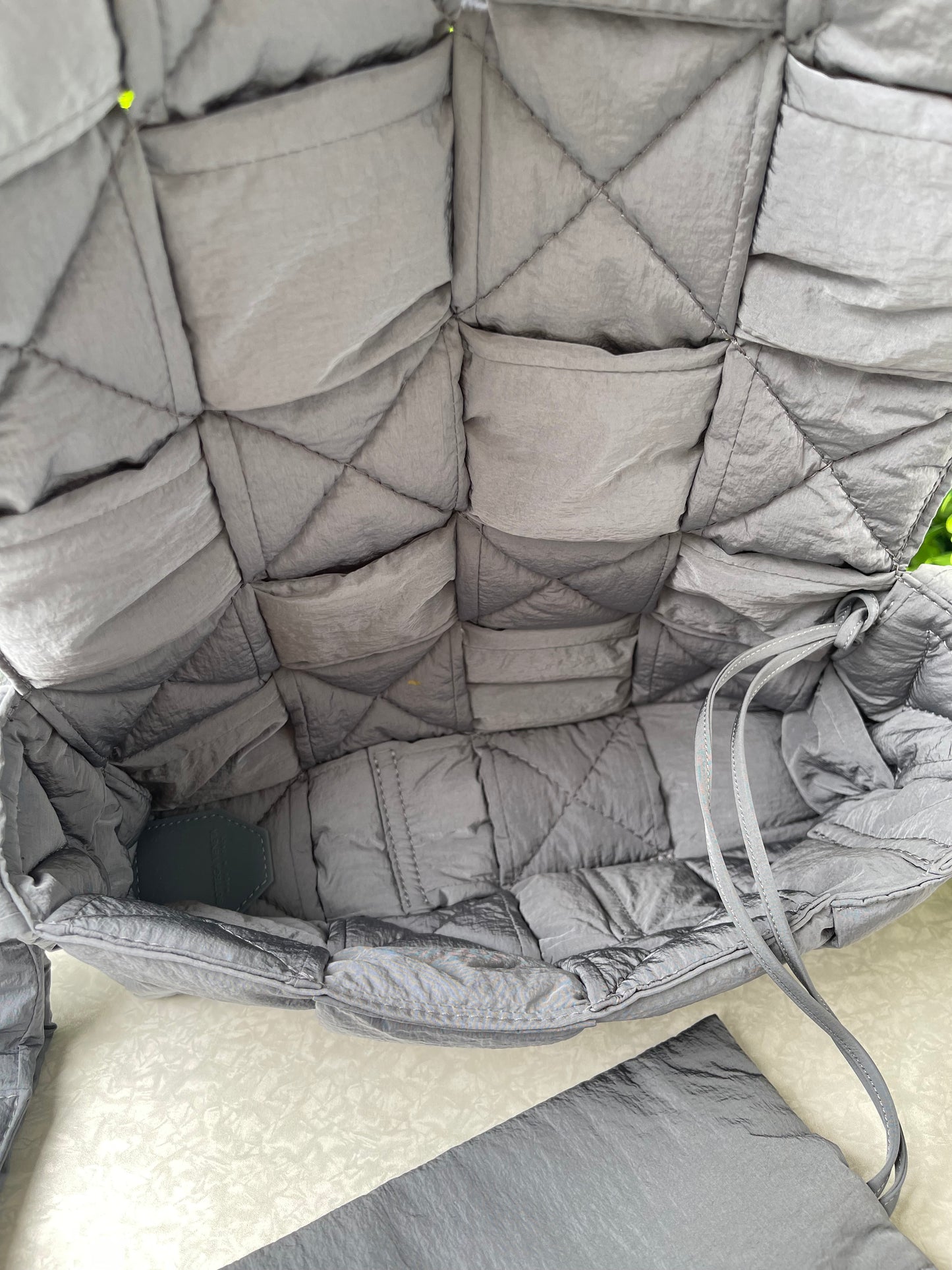 Bottega Veneta Padded Tech Cassette Cinza