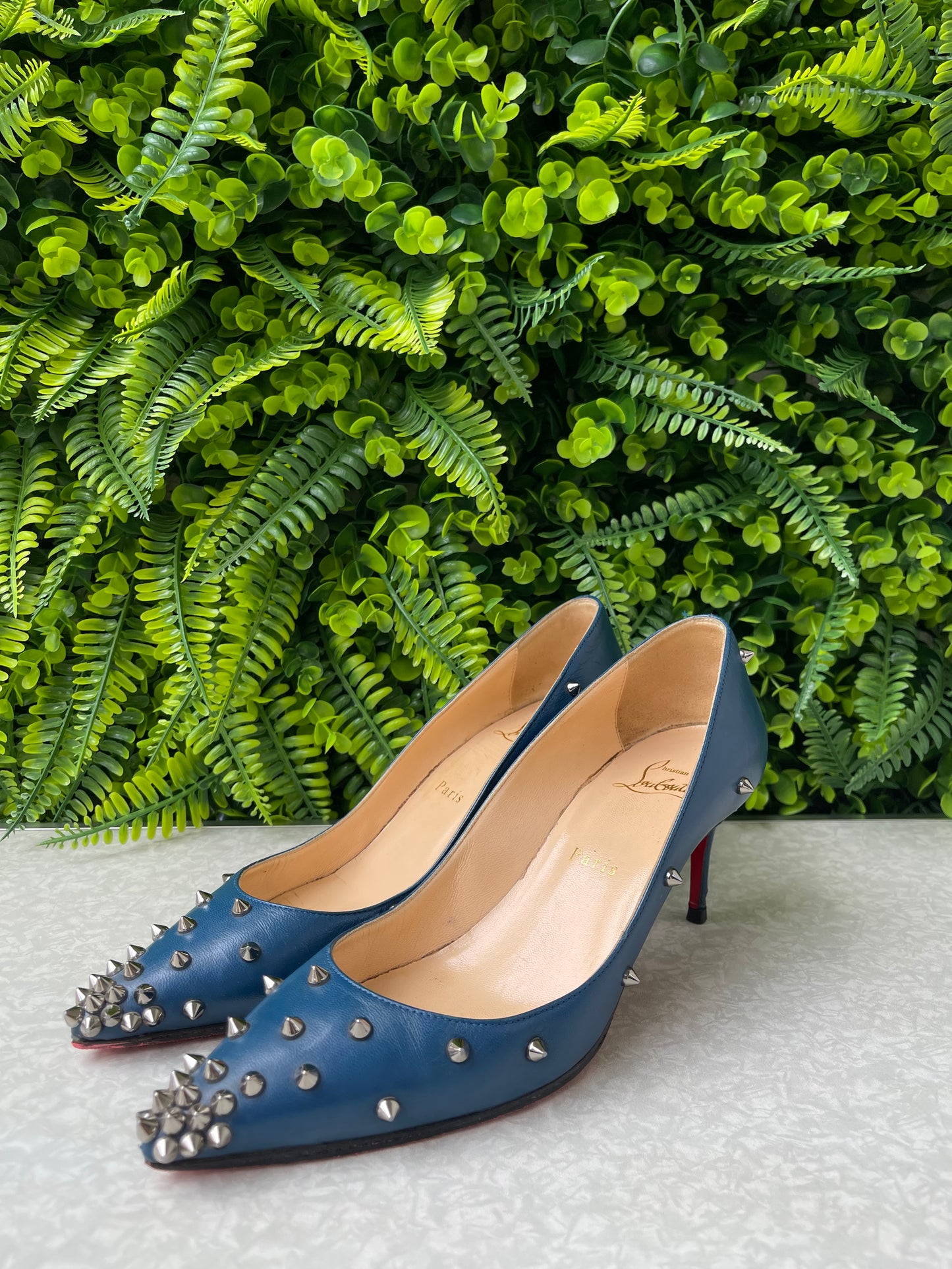 Sapato Scarpin Louboutin Azul