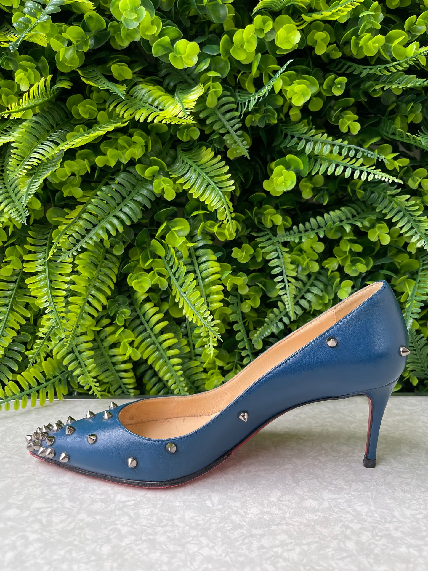 Sapato Scarpin Louboutin Azul