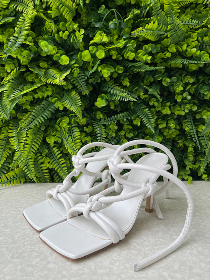 Sandália Bottega Veneta Knot Branca