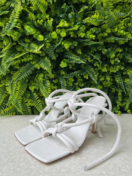 Sandália Bottega Veneta Knot Branca