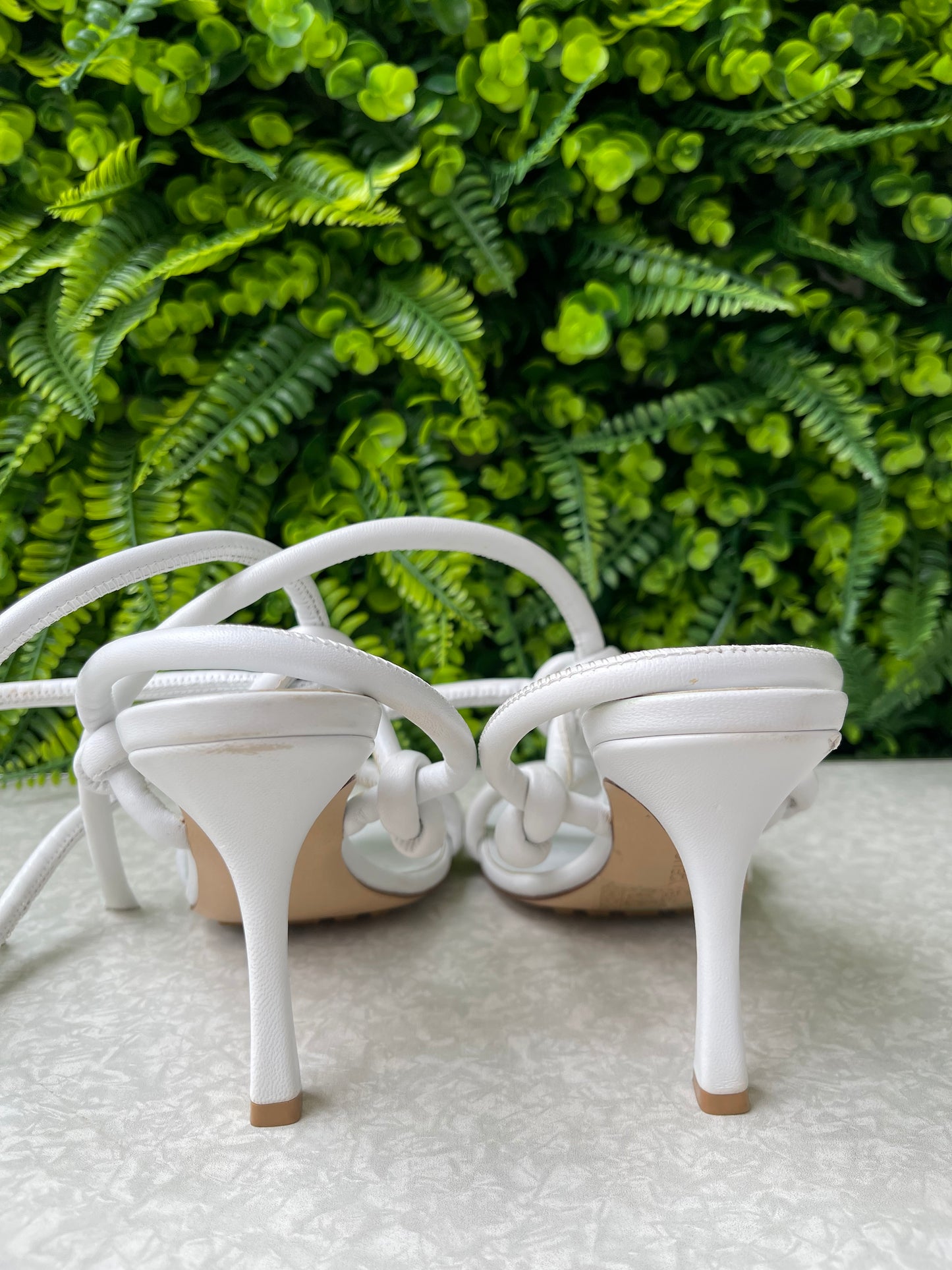 Sandália Bottega Veneta Knot Branca